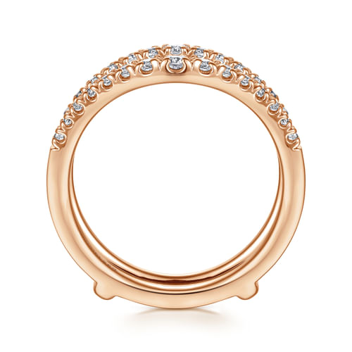 14K Rose Gold Diamond Ring Enhancer