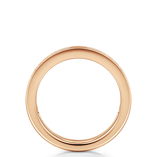 14K Rose Gold Diamond Shank