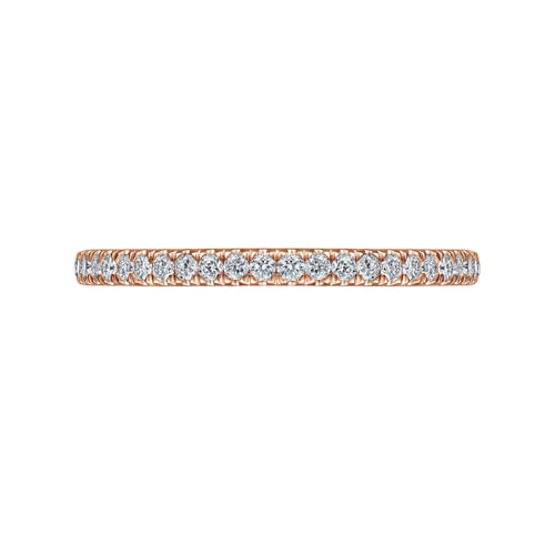 14K Rose Gold Diamond Wedding Band