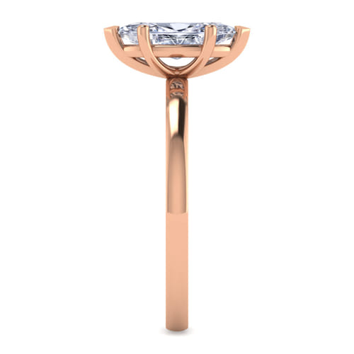 14K Rose Gold Marquise Shape Diamond Engagement Ring