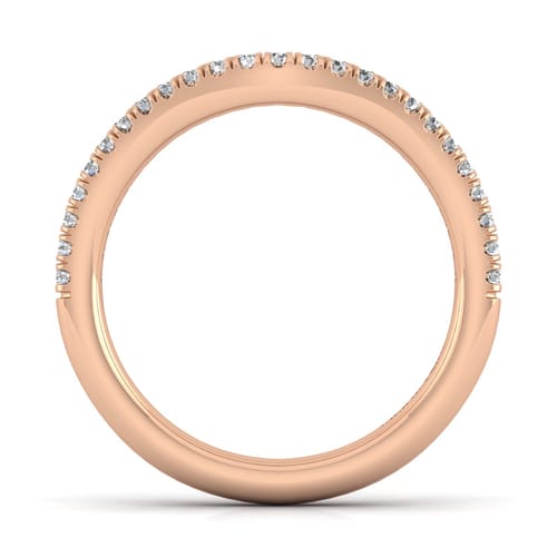 14K Rose Gold Matching Diamond Wedding Band 14K Rose Gold Matching Diamond Wedding Band