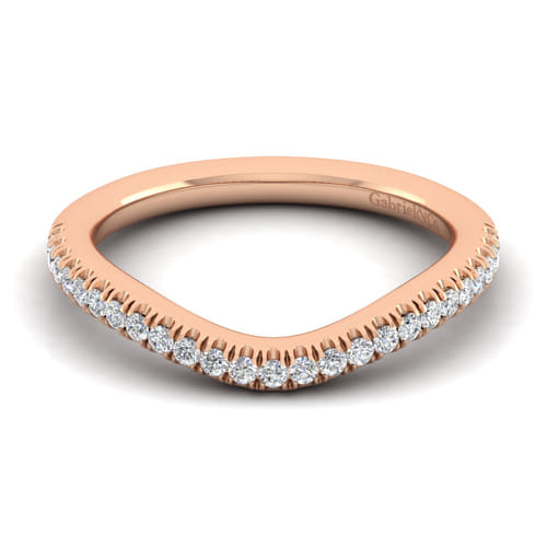 14K Rose Gold Matching Diamond Wedding Band 14K Rose Gold Matching Diamond Wedding Band