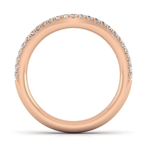14K Rose Gold Matching Diamond Wedding Band 14K Rose Gold Matching Diamond Wedding Band