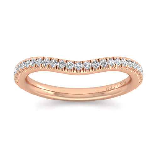14K Rose Gold Matching Diamond Wedding Band 14K Rose Gold Matching Diamond Wedding Band