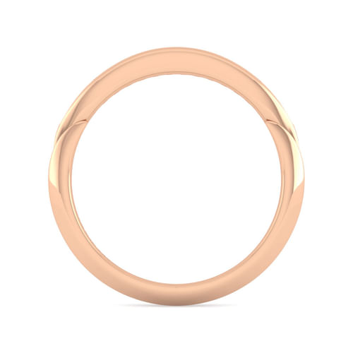 14K Rose Gold Matching Diamond Wedding Band