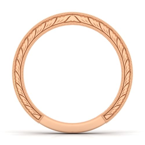 14K Rose Gold Matching Diamond Wedding Band