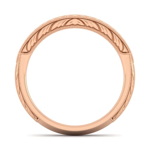 14K Rose Gold Matching Diamond Wedding Band