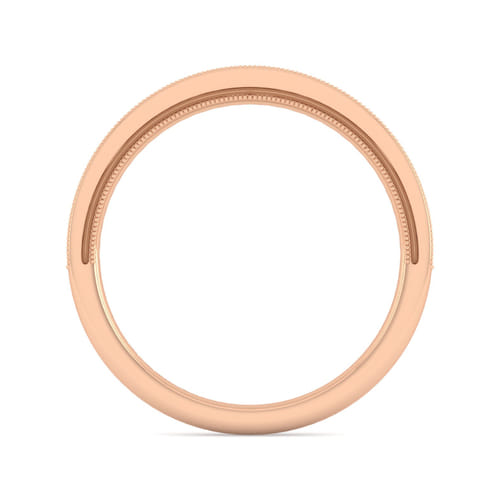 14K Rose Gold Matching Diamond Wedding Band