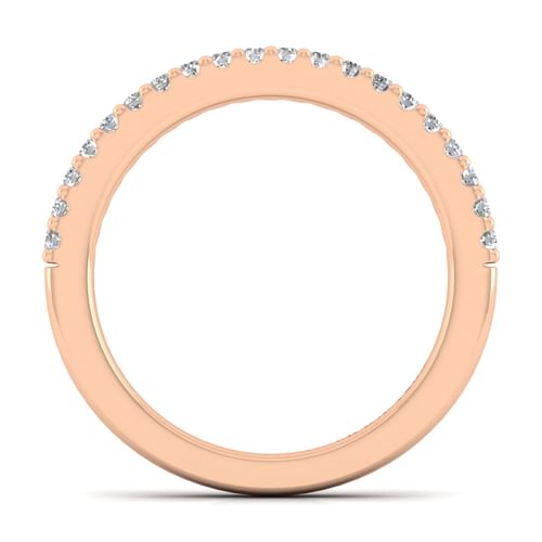 14K Rose Gold Matching Diamond Wedding Band
