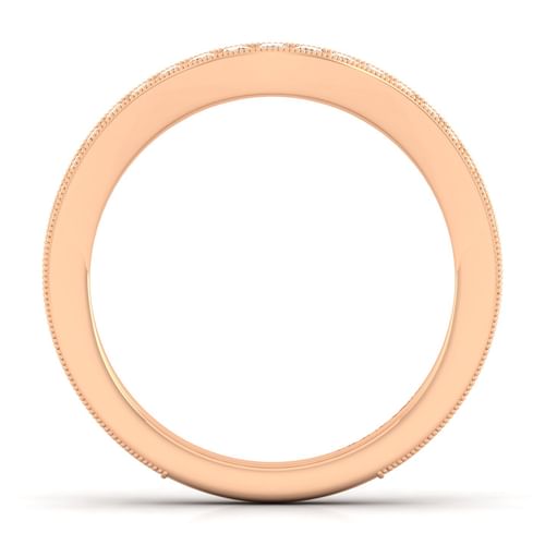 14K Rose Gold Matching Diamond Wedding Band