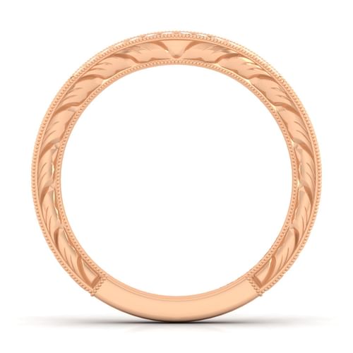 14K Rose Gold Matching Diamond Wedding Band
