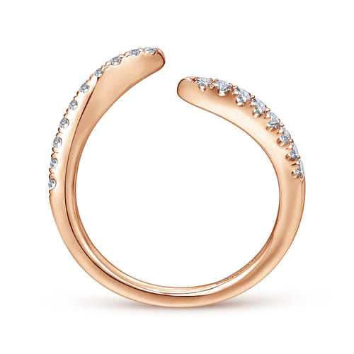 14K Rose Gold Matching Diamond Wedding Band