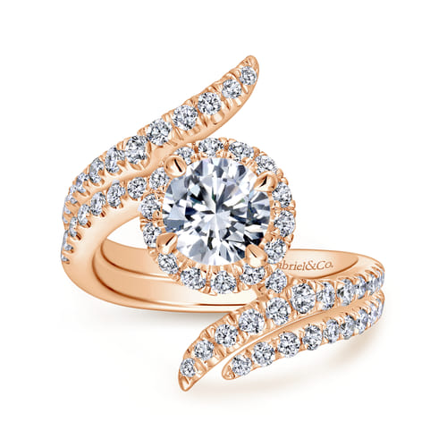 14K Rose Gold Matching Diamond Wedding Band