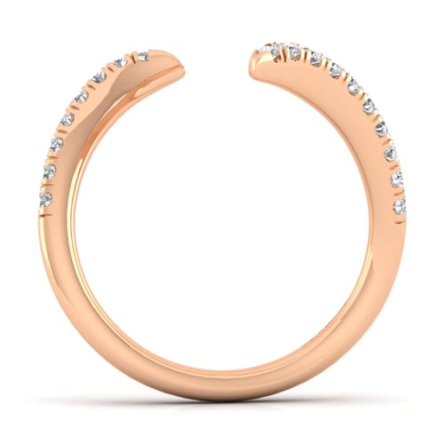 14K Rose Gold Matching Diamond Wedding Band