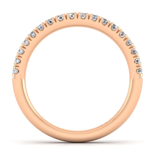 14K Rose Gold Matching Diamond Wedding Band 14K Rose Gold Matching Diamond Wedding Band