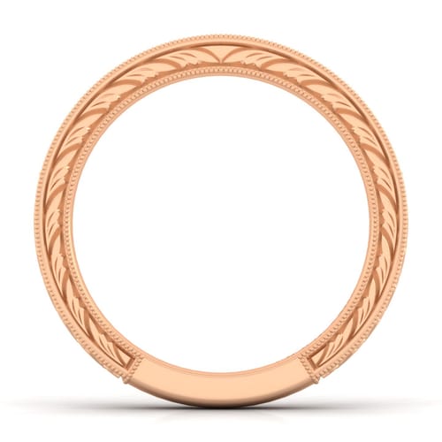 14K Rose Gold Matching Diamond Wedding Band