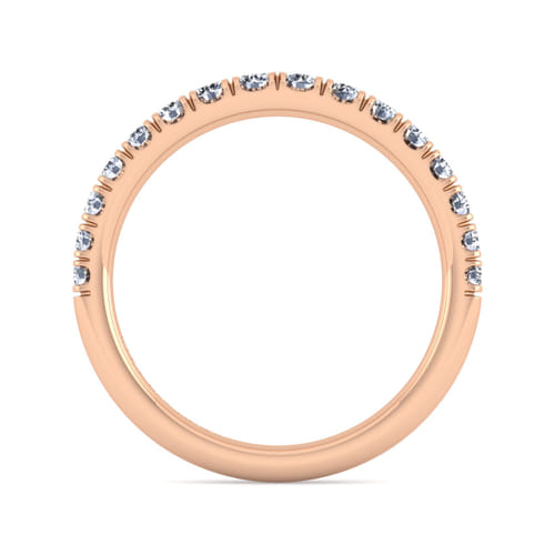 14K Rose Gold Matching Diamond Wedding Band