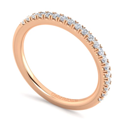 14K Rose Gold Matching Diamond Wedding Band 14K Rose Gold Matching Diamond Wedding Band