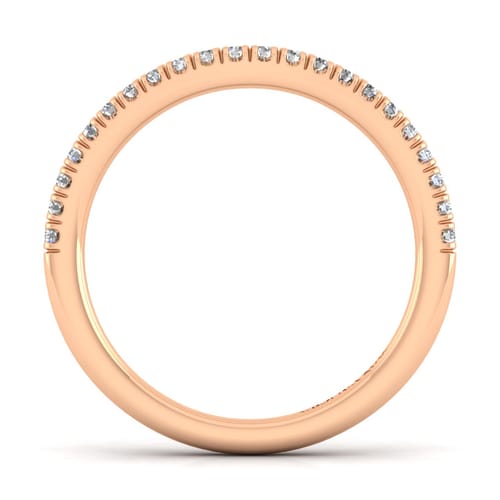 14K Rose Gold Matching Diamond Wedding Band 14K Rose Gold Matching Diamond Wedding Band