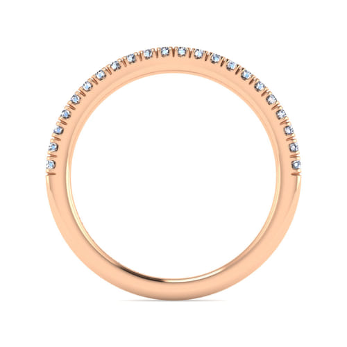 14K Rose Gold Matching Diamond Wedding Band 14K Rose Gold Matching Diamond Wedding Band