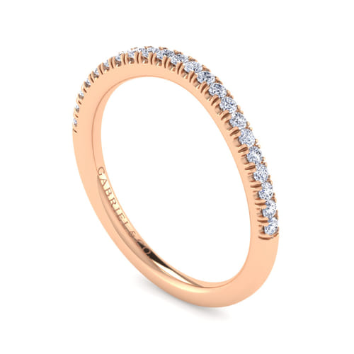 14K Rose Gold Matching Diamond Wedding Band 14K Rose Gold Matching Diamond Wedding Band