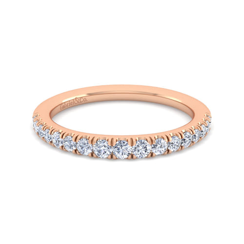 14K Rose Gold Matching Diamond Wedding Band 14K Rose Gold Matching Diamond Wedding Band