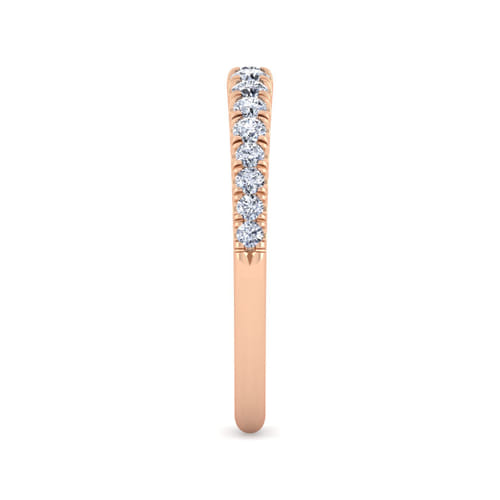 14K Rose Gold Matching Diamond Wedding Band 14K Rose Gold Matching Diamond Wedding Band