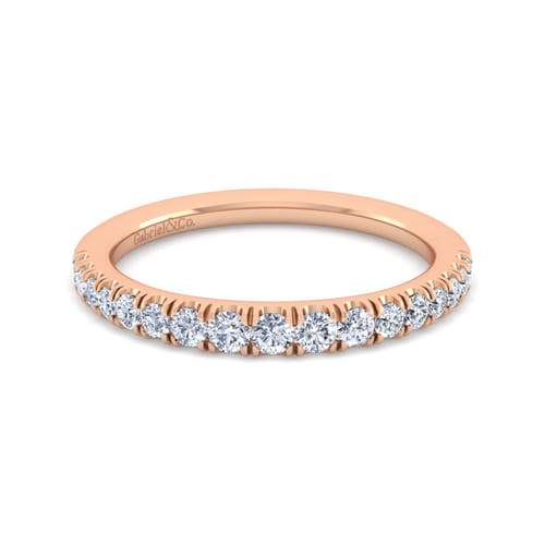 14K Rose Gold Matching Diamond Wedding Band 14K Rose Gold Matching Diamond Wedding Band