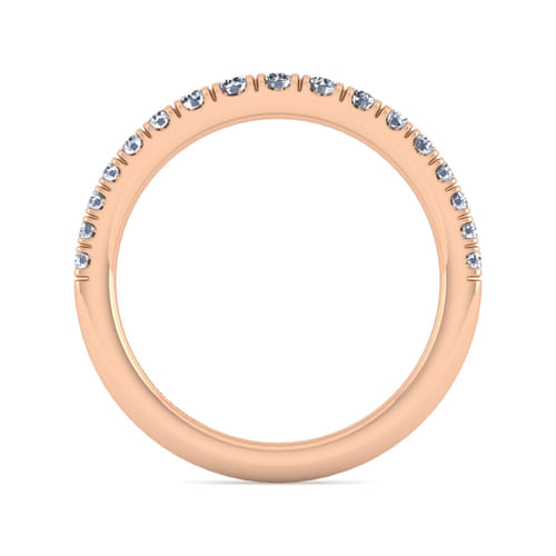 14K Rose Gold Matching Diamond Wedding Band 14K Rose Gold Matching Diamond Wedding Band
