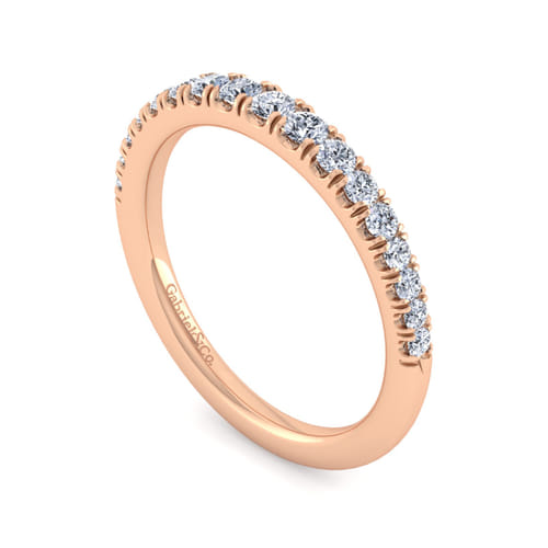 14K Rose Gold Matching Diamond Wedding Band 14K Rose Gold Matching Diamond Wedding Band