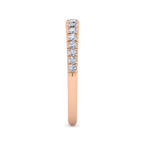 14K Rose Gold Matching Diamond Wedding Band 14K Rose Gold Matching Diamond Wedding Band