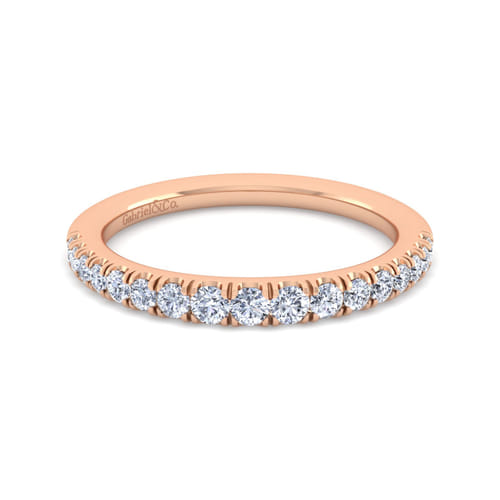 14K Rose Gold Matching Diamond Wedding Band 14K Rose Gold Matching Diamond Wedding Band
