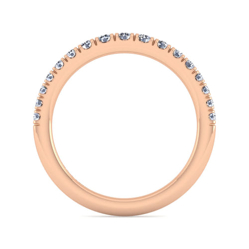 14K Rose Gold Matching Diamond Wedding Band 14K Rose Gold Matching Diamond Wedding Band