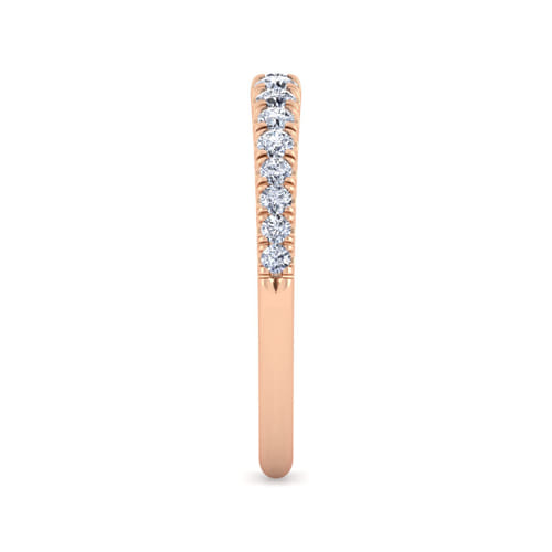 14K Rose Gold Matching Diamond Wedding Band 14K Rose Gold Matching Diamond Wedding Band
