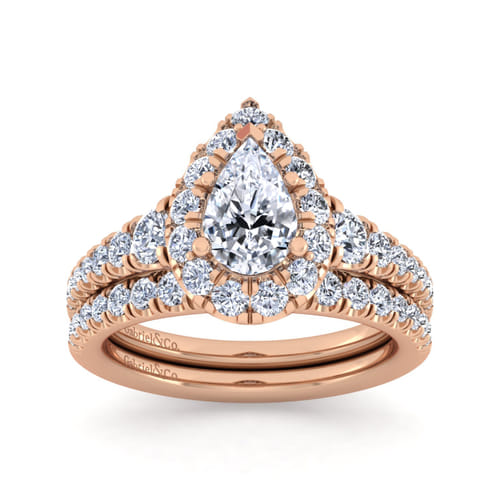 14K Rose Gold Matching Diamond Wedding Band 14K Rose Gold Matching Diamond Wedding Band