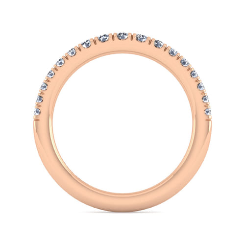 14K Rose Gold Matching Diamond Wedding Band 14K Rose Gold Matching Diamond Wedding Band
