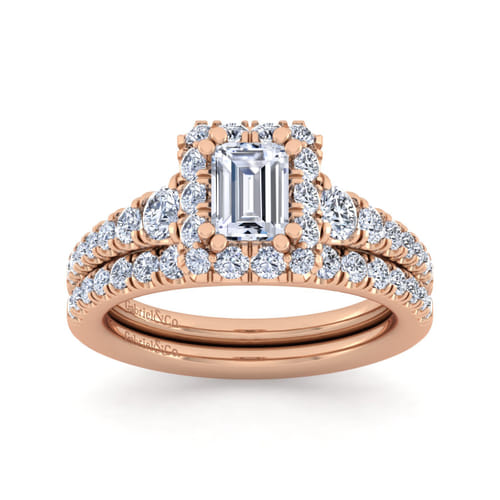 14K Rose Gold Matching Diamond Wedding Band 14K Rose Gold Matching Diamond Wedding Band