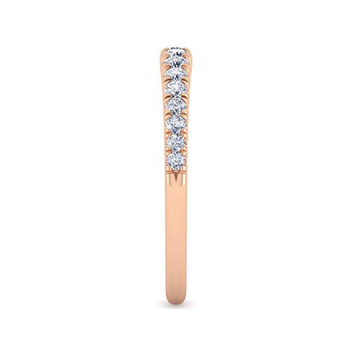 14K Rose Gold Matching Diamond Wedding Band 14K Rose Gold Matching Diamond Wedding Band