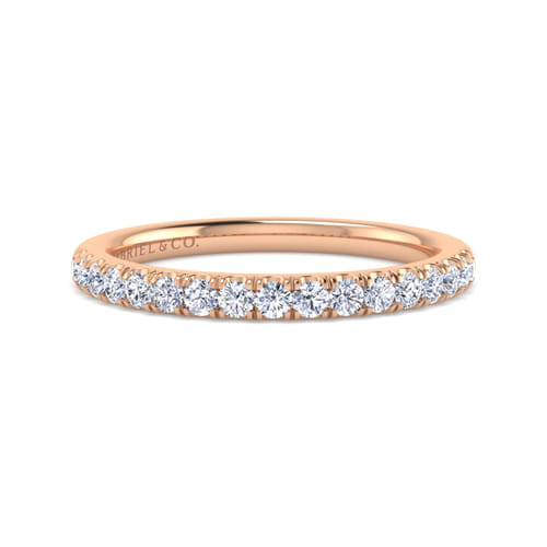 14K Rose Gold Matching Diamond Wedding Band 14K Rose Gold Matching Diamond Wedding Band
