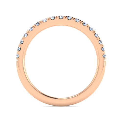 14K Rose Gold Matching Diamond Wedding Band 14K Rose Gold Matching Diamond Wedding Band