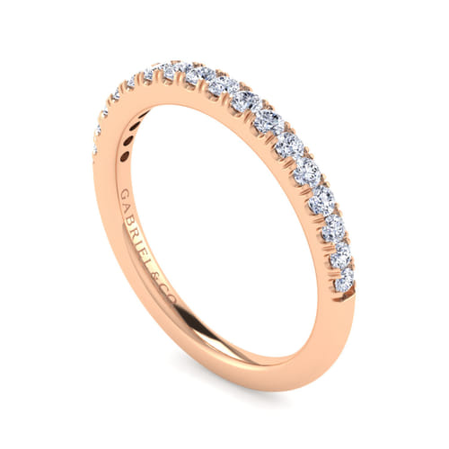 14K Rose Gold Matching Diamond Wedding Band 14K Rose Gold Matching Diamond Wedding Band