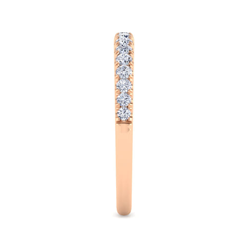 14K Rose Gold Matching Diamond Wedding Band 14K Rose Gold Matching Diamond Wedding Band