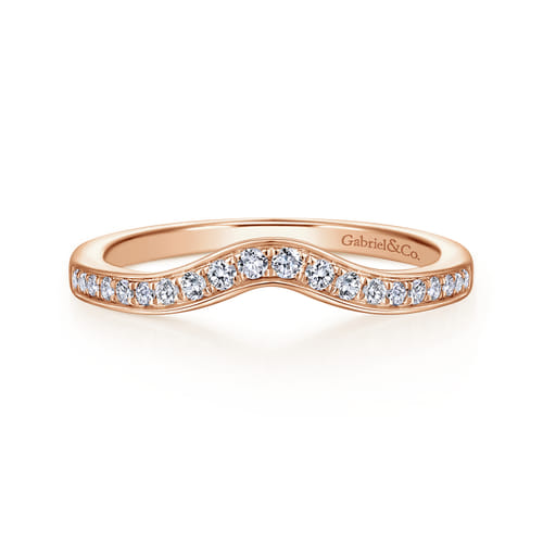 14K Rose Gold Matching Diamond Wedding Band 14K Rose Gold Matching Diamond Wedding Band