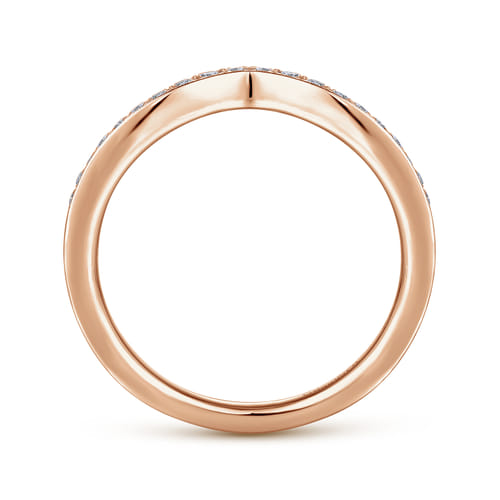 14K Rose Gold Matching Diamond Wedding Band 14K Rose Gold Matching Diamond Wedding Band
