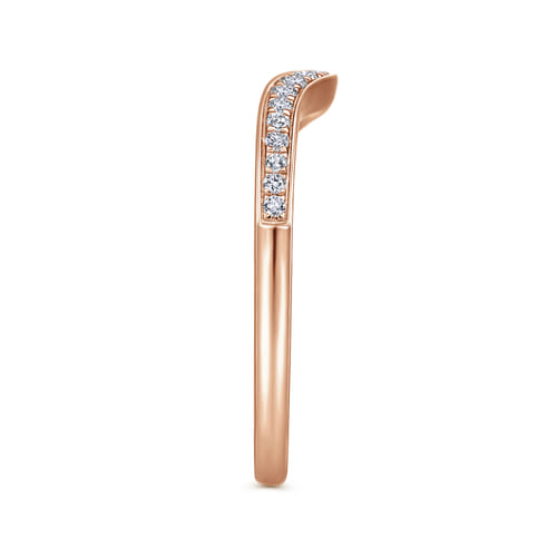 14K Rose Gold Matching Diamond Wedding Band 14K Rose Gold Matching Diamond Wedding Band