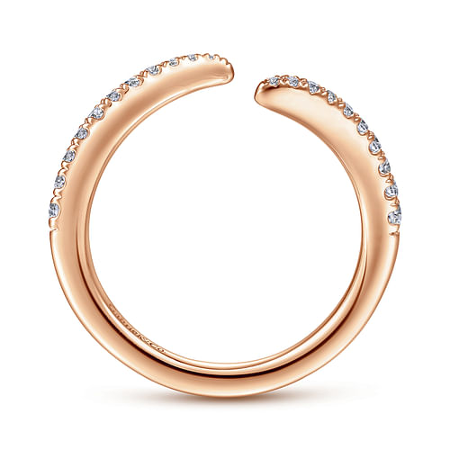 14K Rose Gold Matching Diamond Wedding Band