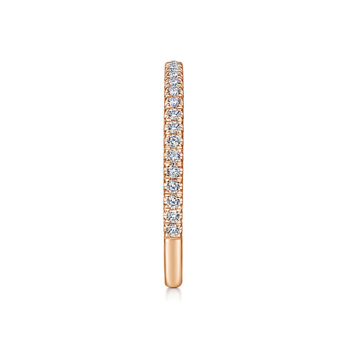 14K Rose Gold Matching Diamond Wedding Band