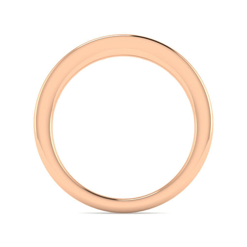 14K Rose Gold Matching Diamond Wedding Band