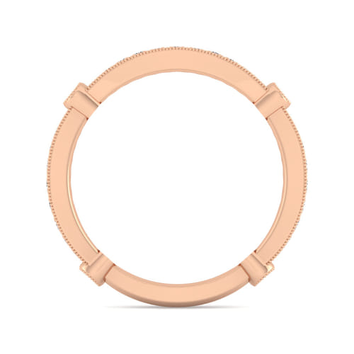 14K Rose Gold Matching Diamond Wedding Band 14K Rose Gold Matching Diamond Wedding Band