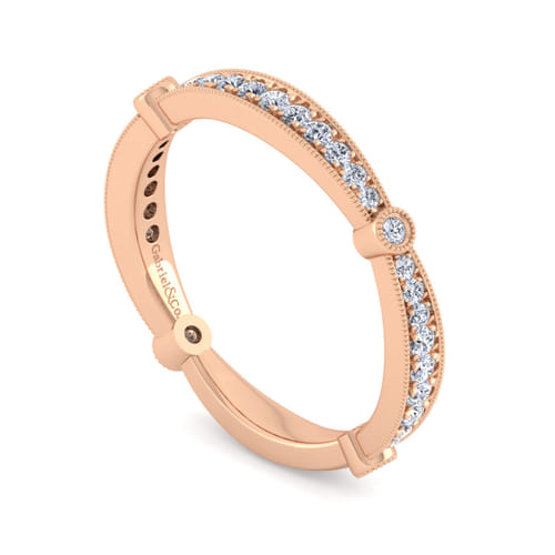 14K Rose Gold Matching Diamond Wedding Band 14K Rose Gold Matching Diamond Wedding Band